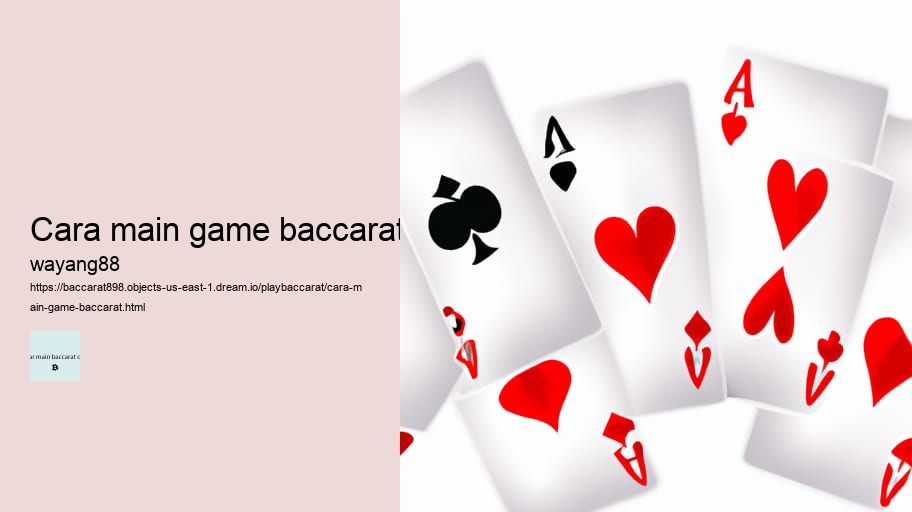 cara main game baccarat
