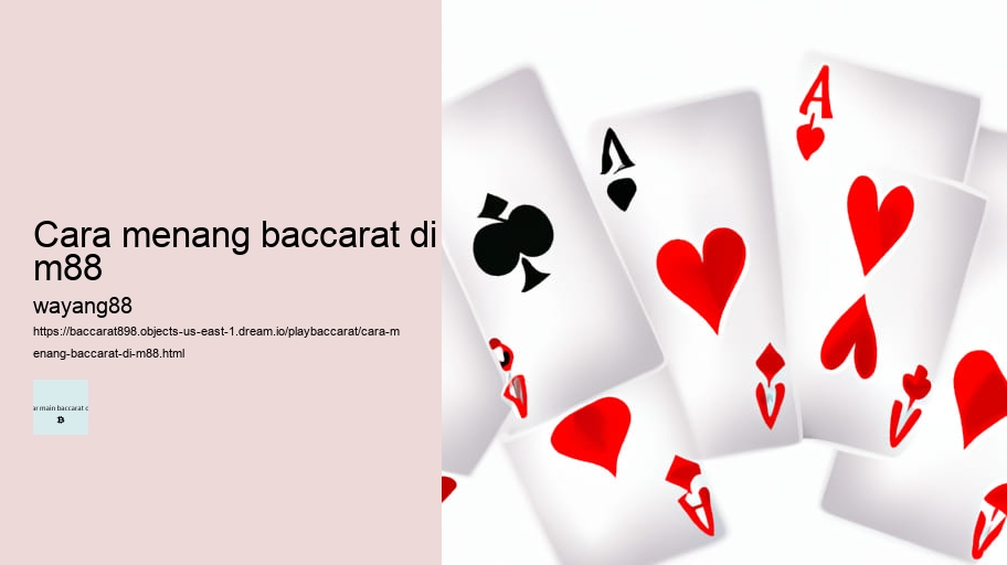 cara menang main baccarat