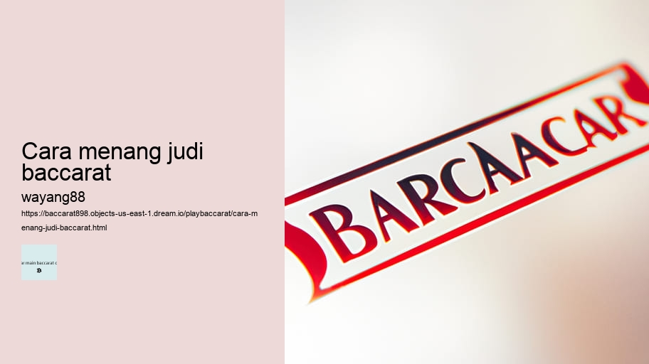 cara menang judi baccarat